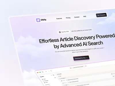 AI-Powered Hero section clean fresh graphic design hero hero section landing page minimal design mordern ui ux website