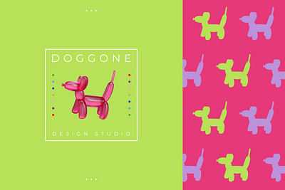 Doggone Design Studio – Pop Art Identity for Quirky Home Decor balloon dog bold colors brand branding colorful branding creative packaging decor design studio identity fun branding graphic design home decor branding logo design modern branding playful design pop art visual identity