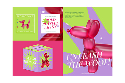 Fun & Bold Branding for Home Decor Brand balloon dog bold colors brand brand identity branding colorful branding creative packaging fun branding graphic design identity illustration logo logo design modern branding playful design pop art poster design social media social media design visual identity