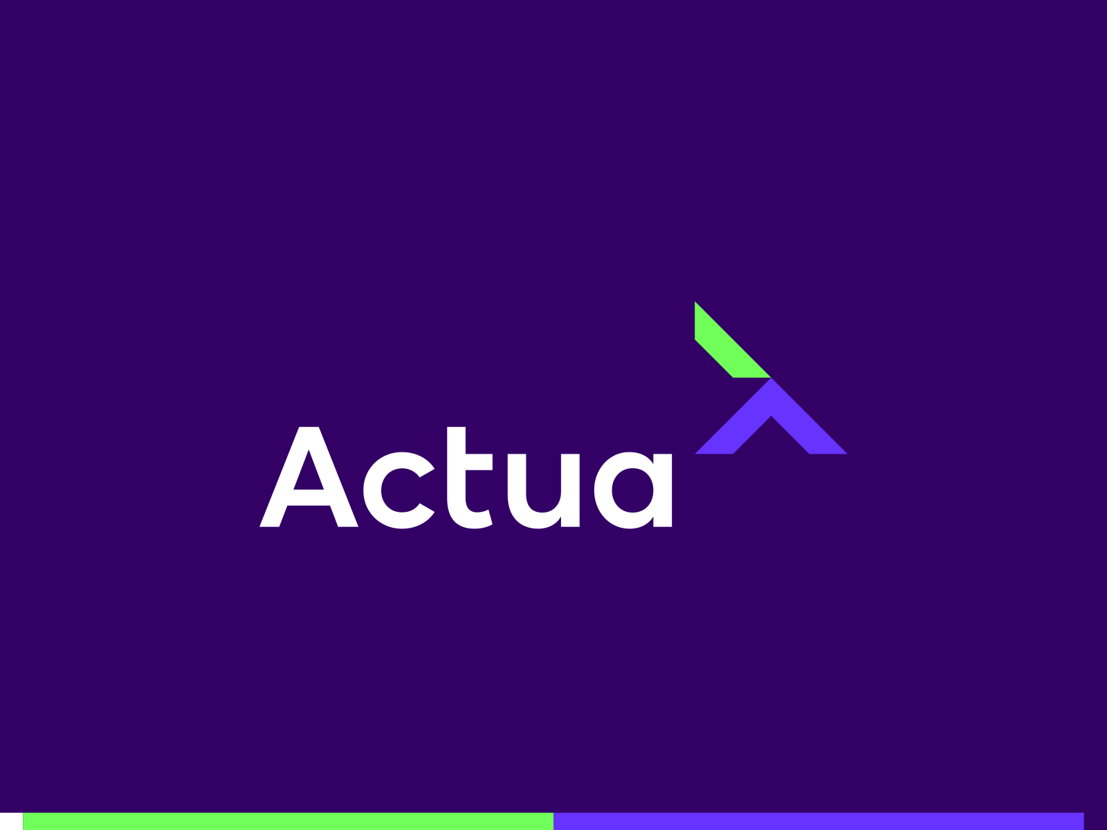 Actua - finance meets technology, fintech logo design a actua advance drive evolution finance logo fintech logo forward arrow investment fund investments logo letter mark monogram logo logo design progress set in motion startup ventures steps stride tech logo technology logo