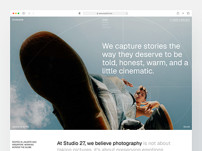 Studio27 - Photography Agency Website agency agency landingpage agency website design editorial landing page landing page design minimalist minimalist website photography photography landing page photography website ui uiux uiux design ux web web design website website design