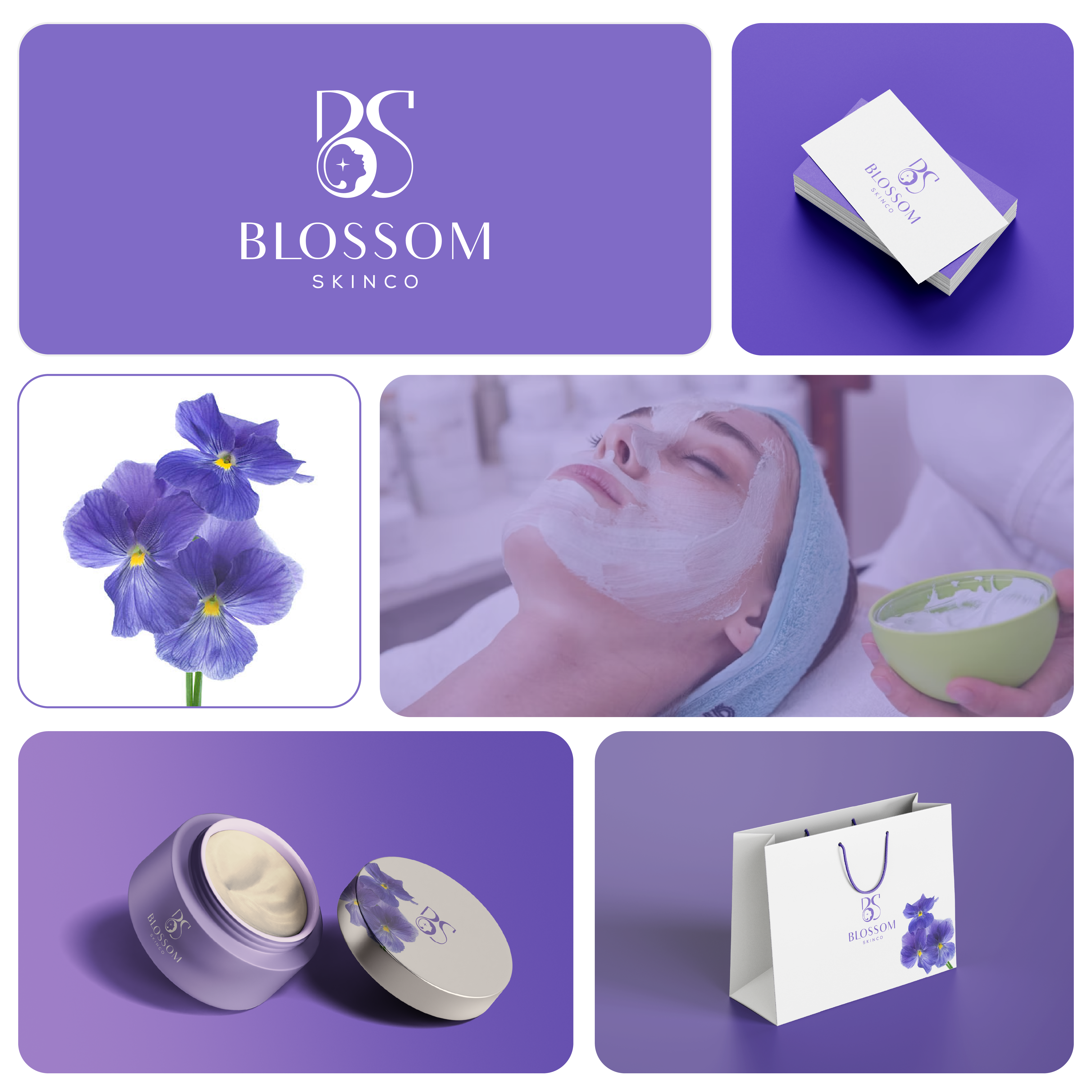 Beauty/Skincare Logo | Branding ai animation beauty branding blossom skinco brand guide branding bs logo cosmetics creative graphic design initial logo letter logo logo logo design modern motion graphics packaging design skincare skincare branding visual identity