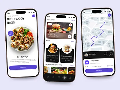 White-Label Food Mobile App app design burger delivery delivery service fast food food food and drink food app design food delivery food order meal app ui menu minimal mobile app order order food restaurant app service ui design uiux design