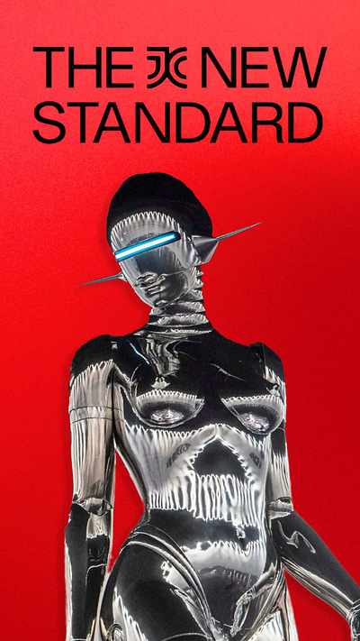 Jasper Cyan - The New Standard - Chrome chrome fashion icon illustration jasper cyan magazine magazine cover photography robot vintage