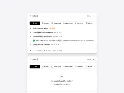 Search and Filter Layout clean dashboard filters flat listview minimal navigation queryux saas search shadcn shadcnui tailwind