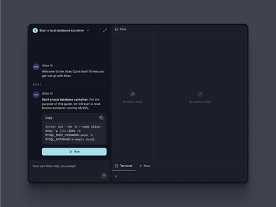 Developer Setup Steps clean code commands dashboard devtools flat minimal saas shadcn shadcnui stepper steup flow tailwind terminal