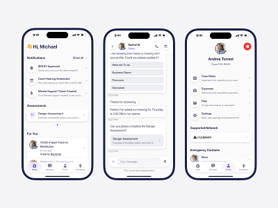 Mobile App UI Layout chat clean dashboard flat ios minimal saas shadcn shadcnui tailwind