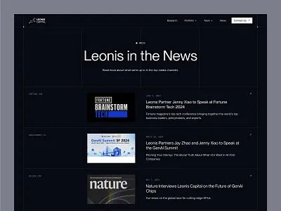 News Highlights flat hero section homepage landing layout marketing minimal navigation news responsive shadcn shadcnui tailwind typography webflow website