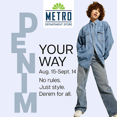 DENIM YOUR WAY AUG. 15 - SEPT. 14, 2025 after effects denim motion design motion graphics photoshop
