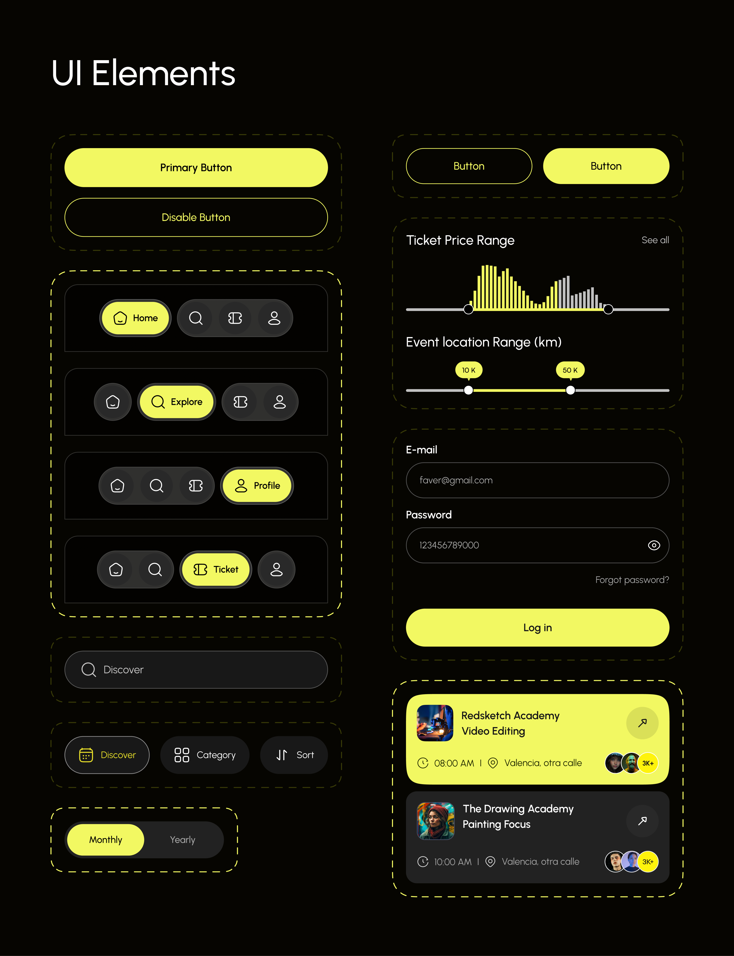 Local Events App UI by UIX Rouf on Dribbble
