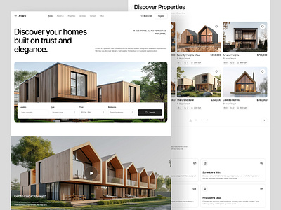 Real Estate Landing Page apartment architecture web house rental website landing page listing luxury home property real estate real estate app real estate dashboard real estate landing page real estate website sell property ui ux web design web page website