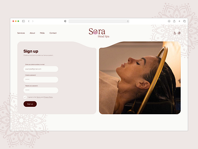 Website sign up page\ spa clean ui daily ui design dribbbleweeklywarmup figma form design interface landing page registration sign up sign up page ui ui design ui inspiration ui trends ux design web ui