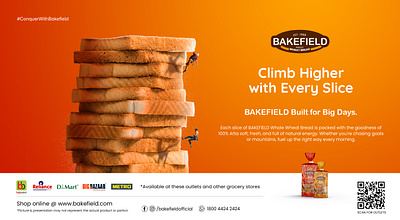 Paper Ad - Bakefield Breads advertising bakery ad branding bread design graphic design illustration magazine ad marketing paper ad print