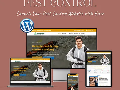 Pest Control Website Template – Ready to Launch in 24 Hours pest control pest control template pest control website