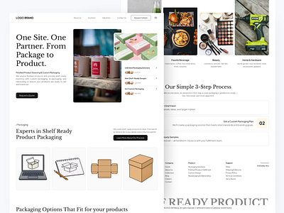 Product Packaging Website branding design innerpage landing page mockup pack packaging product ui ui design uiux uiux design website