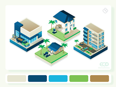 Lottie Animations for A Demolition Company animation illustration isometric lottie ui vector