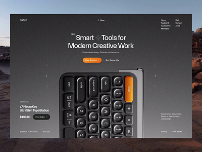 Digital Shop Website Animation animation ecommerce keyboard landing minimal motion motion graphics product design shopping ui ui animation ui interaction ui motion user interface web design website