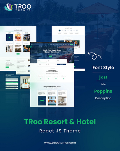 TRoo Hotel & Resort – Divi Child Theme graphic design ui website