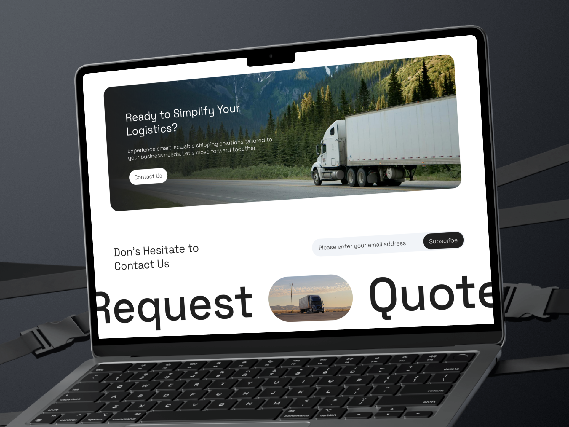 Logistics Company Website Landing Page business website cargo delivery landing page landing page design logistic website logistics logistics platform logistics website modern design responsive web shipment shipping dashboard transporting ui design ui ux design web design web interface design web ui design website design