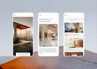 Wadi Mobile Interaction Design. interaction design for mobile luxury interior website design minimal mobile website project details page ui ux web web design