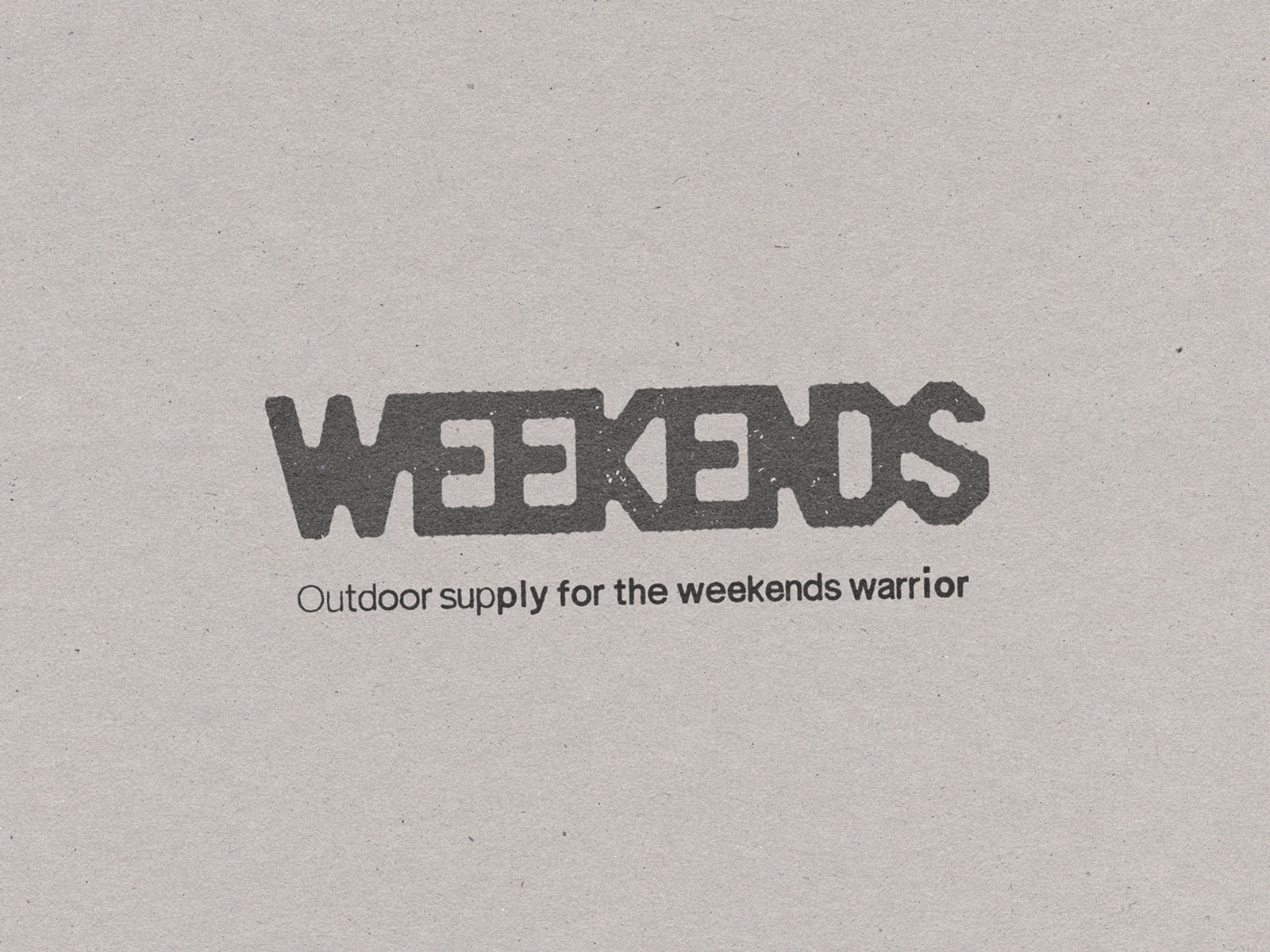 WEEKENDS Logo animation branding design fashion graphic design identity illustration logo outdoor apparel pattern
