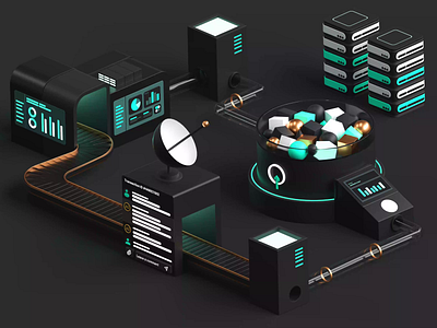 3D Animation for Uplinq.com 3d 3d animation 3d art 3d design 3d website saas tech website