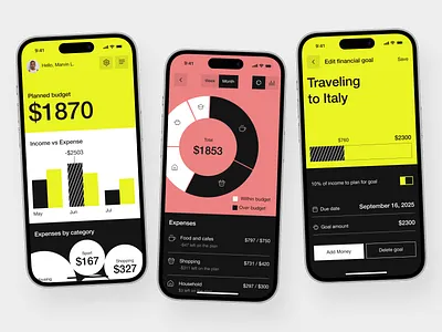 Finance Management Mobile App app design app interfaces application ui best app design budgeting app expense tracking finance app financial planning fintech mobile app design mobile app ui mobile ui mobile ux modern app ui personal finance ui design ui ux design