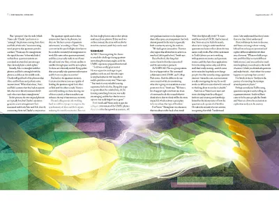 Editorial Illustration for a Science Magazine Article ai article branding diamonds editorial energy graphic design hands illustration magazine quantum science technology university