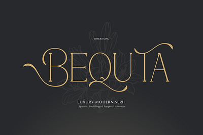Bequta | Luxury Modern Serif serif typeface