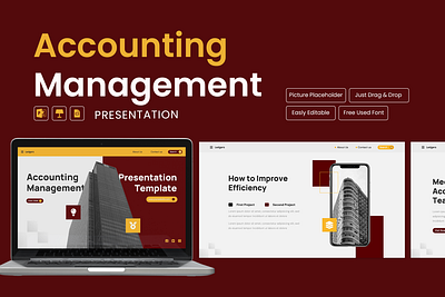 Accounting Management Presentation accounting bank business company corporate data design digital finance financial graphic design investment keynote management money powerpoint ppt presentation slides template