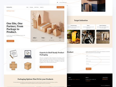 Product Packaging Website branding desktop ecommerce inner page landing page packaging product store ui ui design uiux website