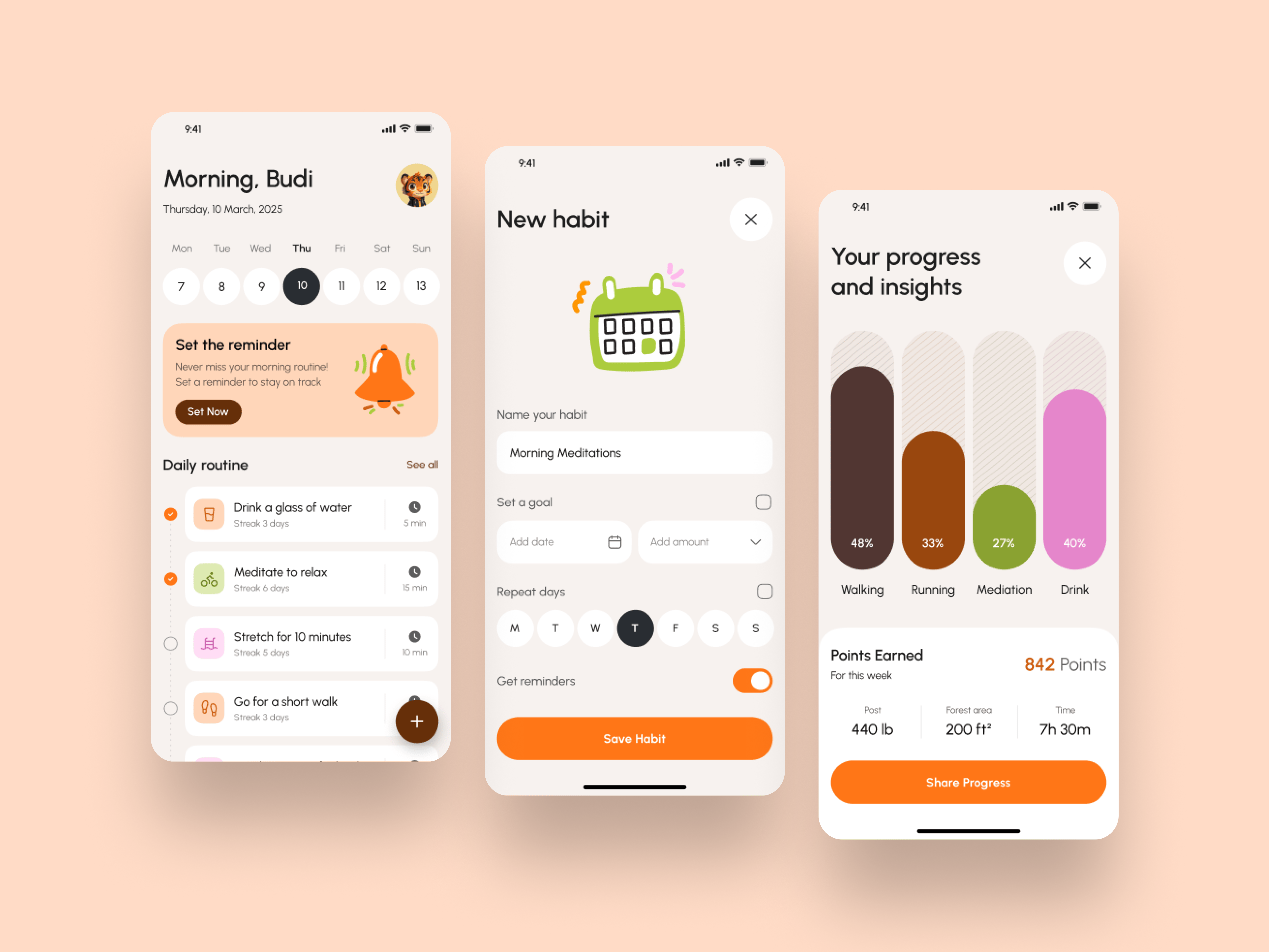 Daily Routine App designs, themes, templates and downloadable graphic ...