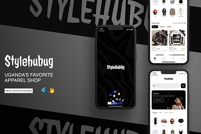 👕🖤 StyleHubug – Uganda’s Favorite Apparel Shop e commerce ecommerce flutter flutter developer mobile app ui