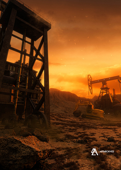 Construction Site | Day 1538 art concept design digital illustration movie photo manipulation poster realism