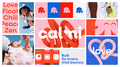 Calmi art direction branding graphic design logo