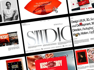 Borncreative - Studio Agency Website 3d branding creative agency landing page portfolio studio ui uiux visual branding web design website