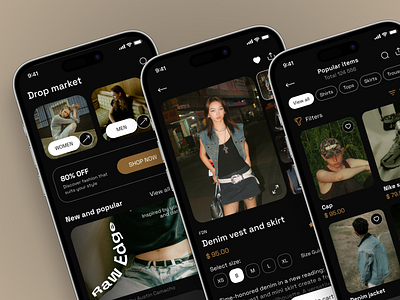 E-commerce Mobile App Design app design app interface ecommerce mobile mobile app design mobile app ui mobile ui modern app ui popular retail ui design ui ux design user experience
