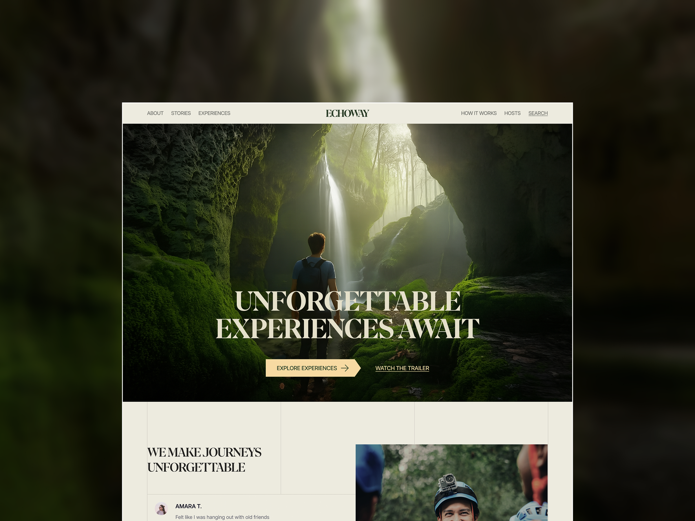 Tourism Experiences Landing Page agency website airbnb booking design flight homepage hotel booking website landingpage product design tour tourist travel travel agency travel industry landing page travel web travel website trip planner ui user interface
