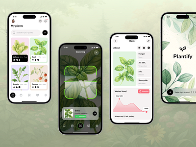 Gardening Guide Mobile App UI app interfaces application ui best app design interactive design lifestyle app mobile mobile app design mobile app ui mobile ui mobile ux modern app ui ui design ui ux design