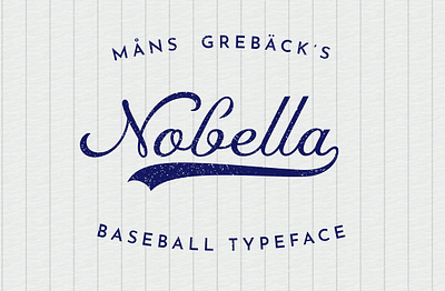Nobella - Baseball Script calligraphic calligraphy elegant hand drawn hand lettered handdrawn handwritten handmade handwriting nobella baseball script pen pencil decorative pretty rounded script