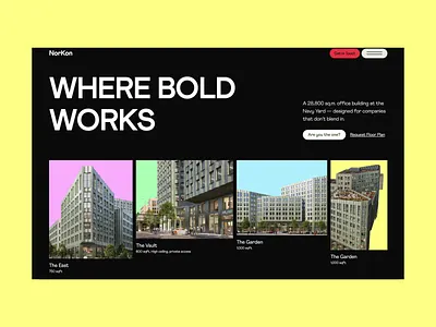 NorKon | Real Estate Landing Page Design animation b2b branding clean landing landing design landing page landing page design landing ui modern property management property real state agency saas website ui ux web web design website