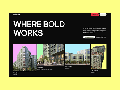 NorKon | Real Estate Landing Page Design animation b2b branding clean landing landing design landing page landing page design landing ui modern property management property real state agency saas website ui ux web web design website
