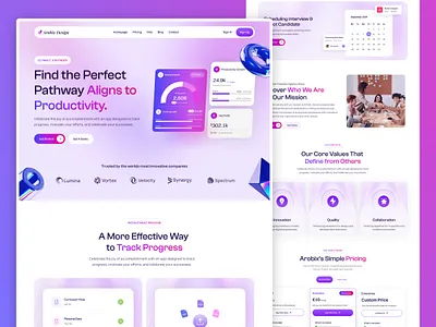 Saas Management Website Design ai website animation app landing page branding builder design landing page marketing site saas saas app saas landing page saas website software landing page ui ux web web design webflow website website redesign