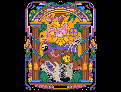 Portal of the Peaceful Dead surreal band merch