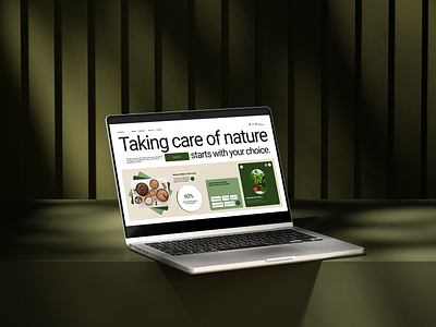 EcoHaven – Homepage for an Eco-Friendly Store eco design eco friendly eco website figma green ui homepage design illustration organic food sustainable design ui design ux ui web design