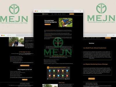 Solar Marketing Website UI & UX Design 3d animation branding graphic design logo motion graphics ui