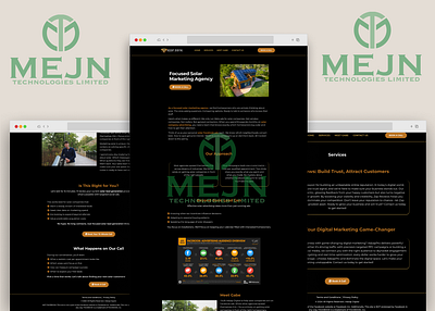 Solar Marketing Website UI & UX Design 3d animation branding graphic design logo motion graphics ui