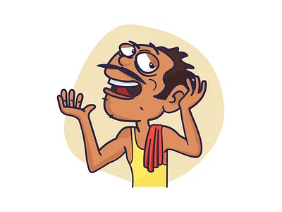 Indian caricature digital flatcolors illustraion illustration india minimalistic vector