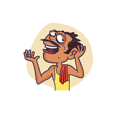 Indian caricature digital flatcolors illustraion illustration india minimalistic vector
