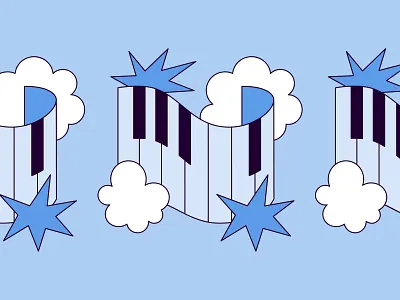 Keyboard - Illustration for Live Nation app illustration badge brand illustration branding cartoon illustration design graphic design illustration illustrations logo typography vector web illustration.